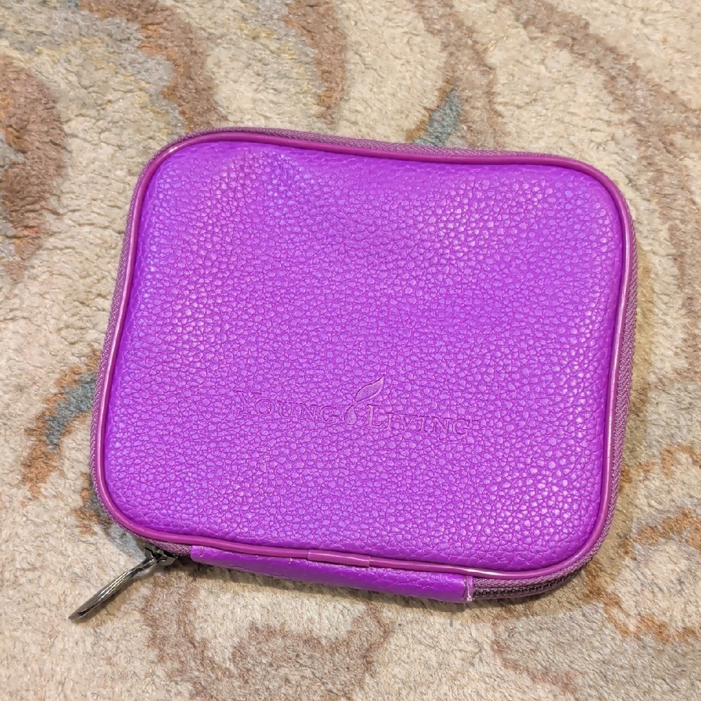 Young Living Purple Zip Around Travel Oils Roller Case
